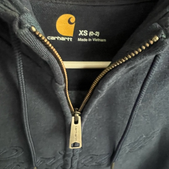 Carhartt navy women’s zip up hoodie xs - Picture 4 of 4